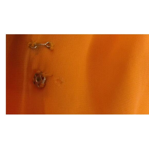 Vintage Hess's Orange Prairie Cottage Country Boho Maxi Dress READ - Picture 6 of 9